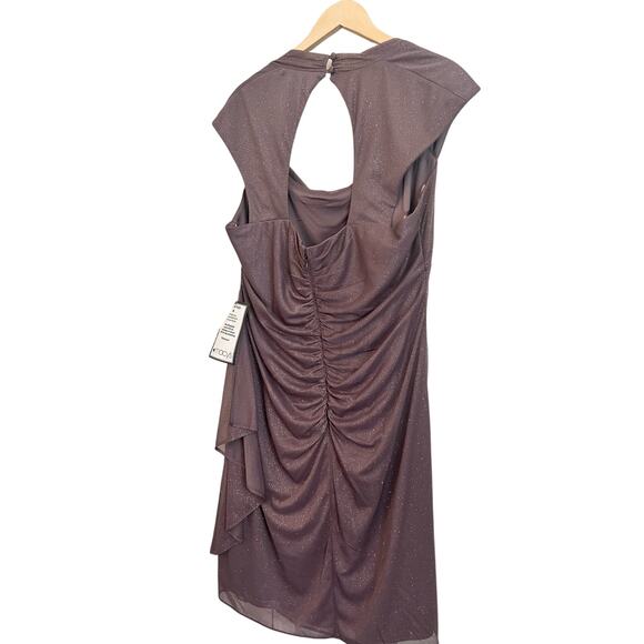 R&M RICHARDS WOMAN FORMAL LAVENDER MINI DRESS  SIZE18W nwt - Picture 9 of 10